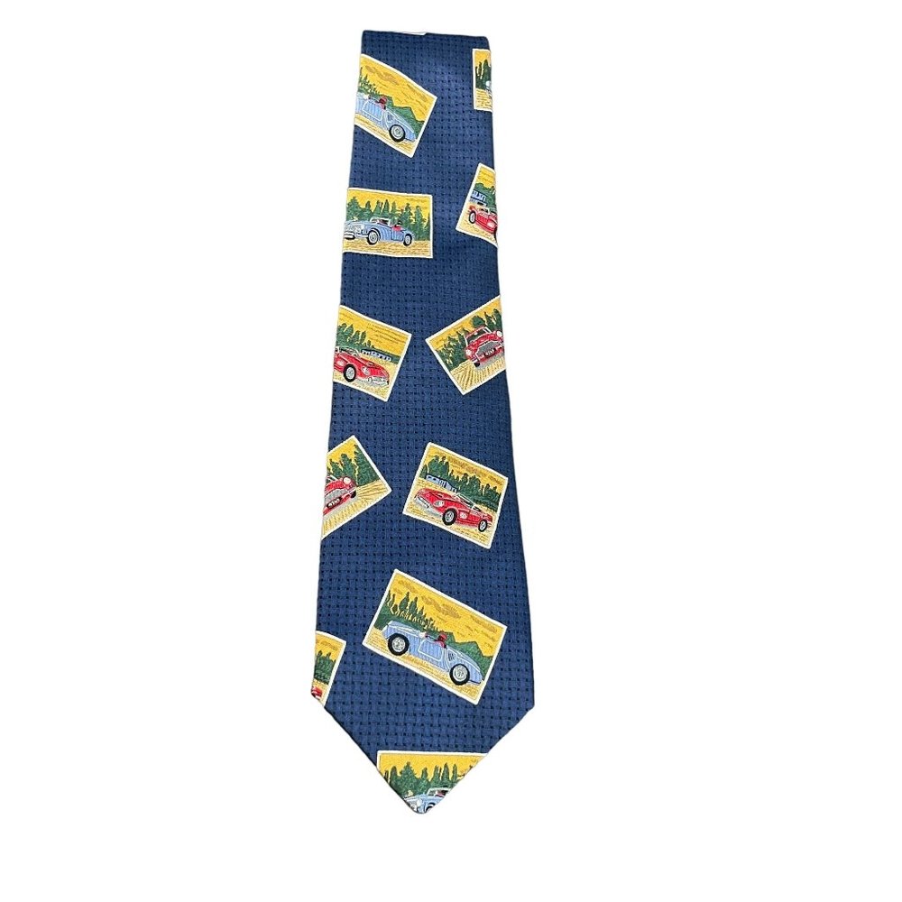 Robert Talbott Best of Class Car Postcard Blue Neck Tie